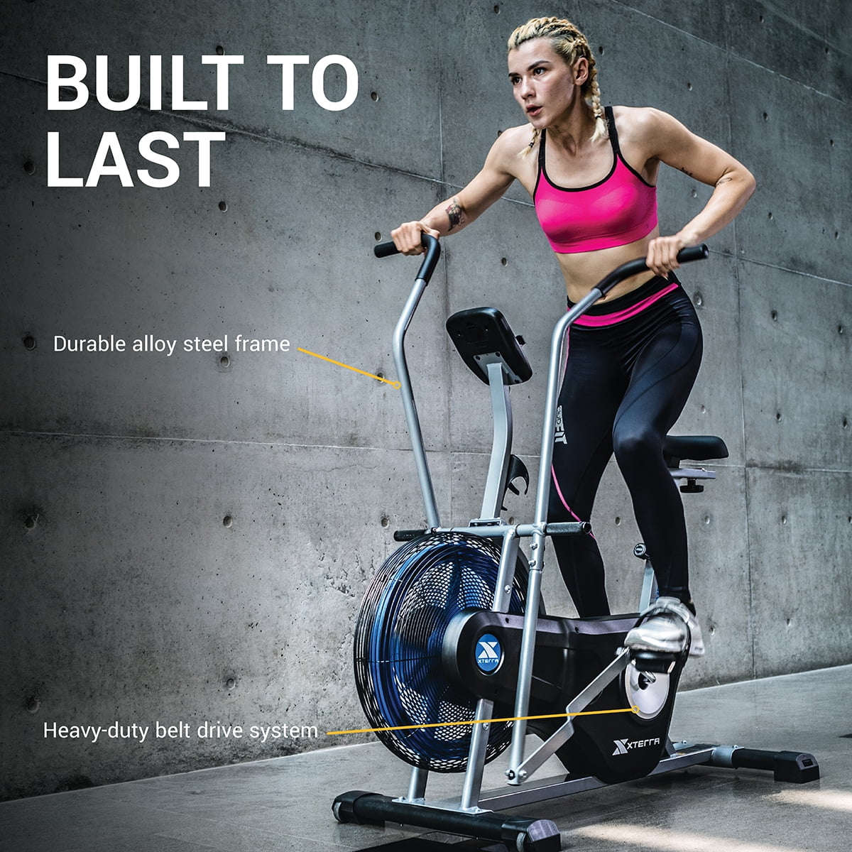 XTERRA Fitness AIR350 Low Impact Full Body Workout Exercise Bike with Wind Resistance and LCD Display - Cheap Fitting