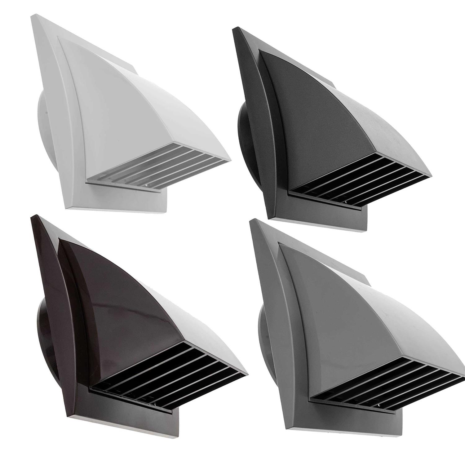 Repa Market 4” Inch Exhaust Hood Vent with Rain Cover and Flap Indoor and Outdoor Air Vent Cover - Cheap Fitting