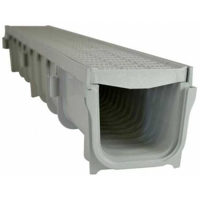 NDS Pro Series Channel Drain Kit Gray - Cheap Fitting