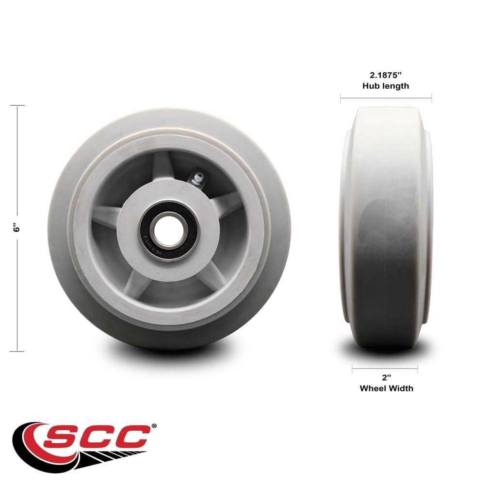 Service Caster 6 x 2 In Replacement Only for Haul Master Appliance Dolly Hand Truck - Cheap Fitting