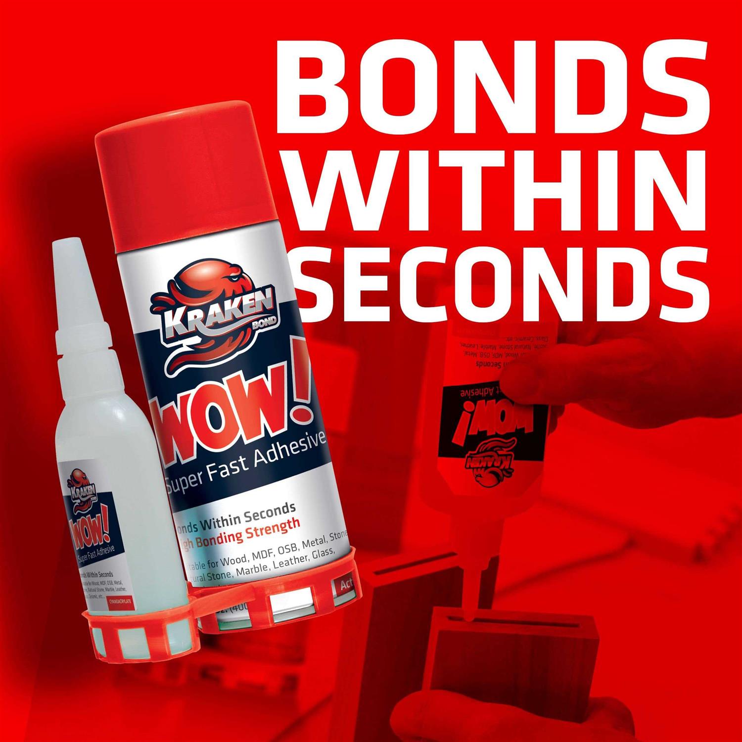 Kraken Bond WOW! CA Glue with Spray Adhesive Activator - Cheap Fitting