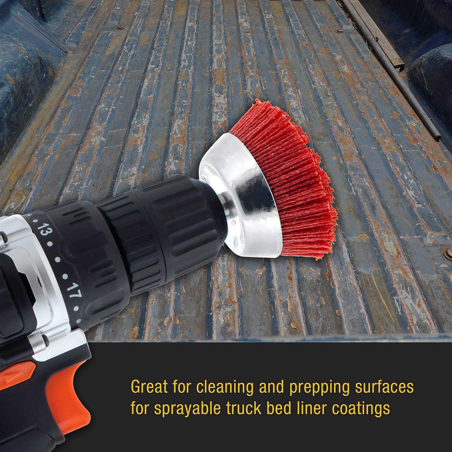 Dura-Gold 6 Piece Abrasive Filament Nylon Wire Bristle Drill Wheel and Cup Brush Set - Cheap Fitting