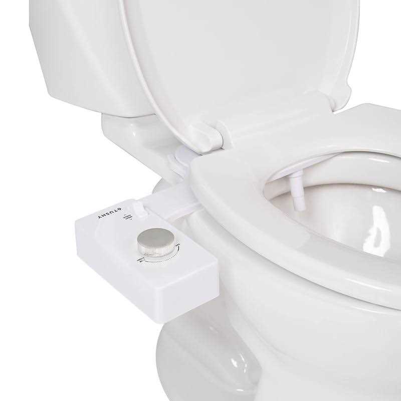 TUSHY Classic 3.0 Bidet Toilet Seat Attachment A Non-Electric Self Cleaning Water Sprayer with Adjustable Water Pressure Nozzle - Cheap Fitting