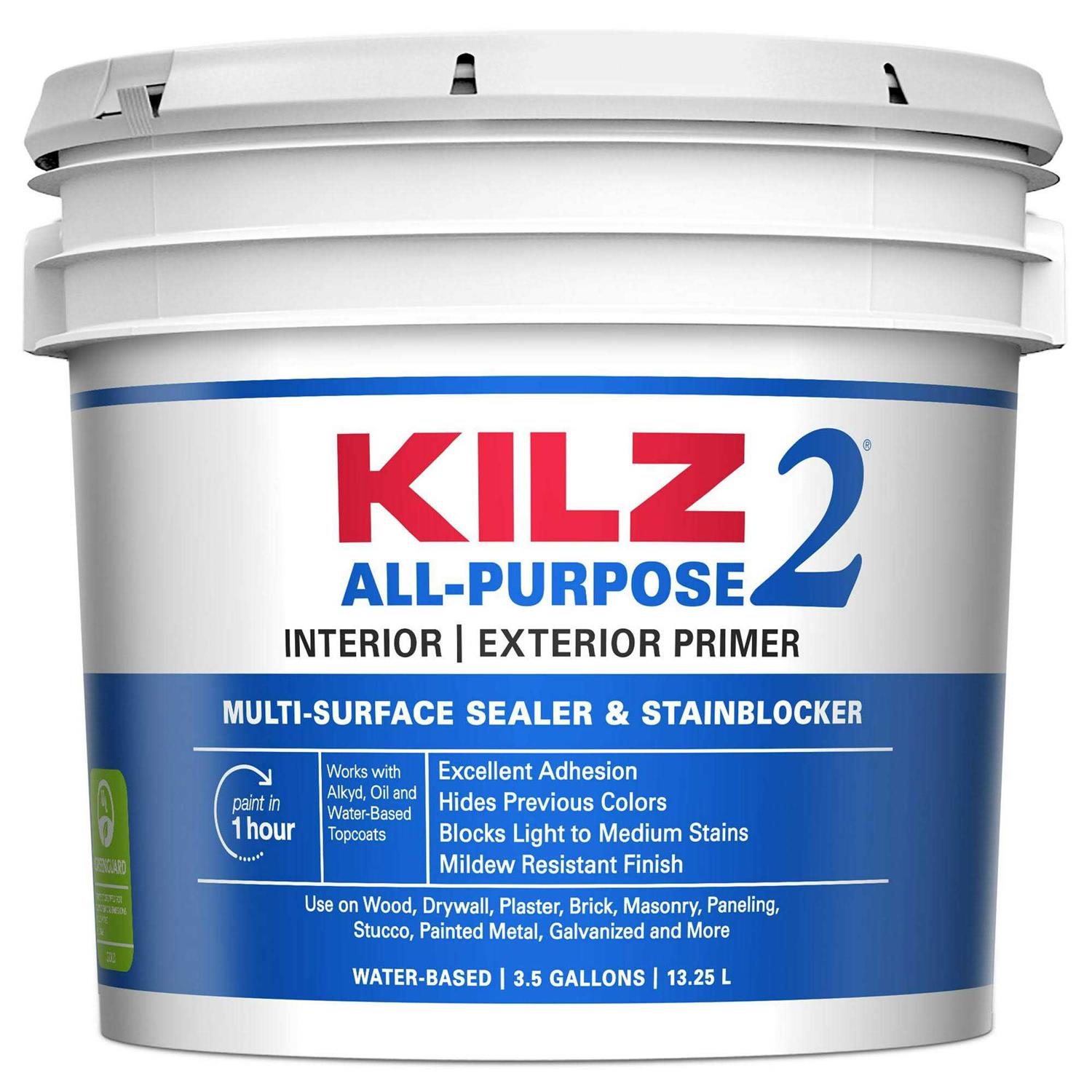Kilz 2 White Water Based Sealer Stainblocker Interior Exterior Multi-Surface Primer - Cheap Fitting