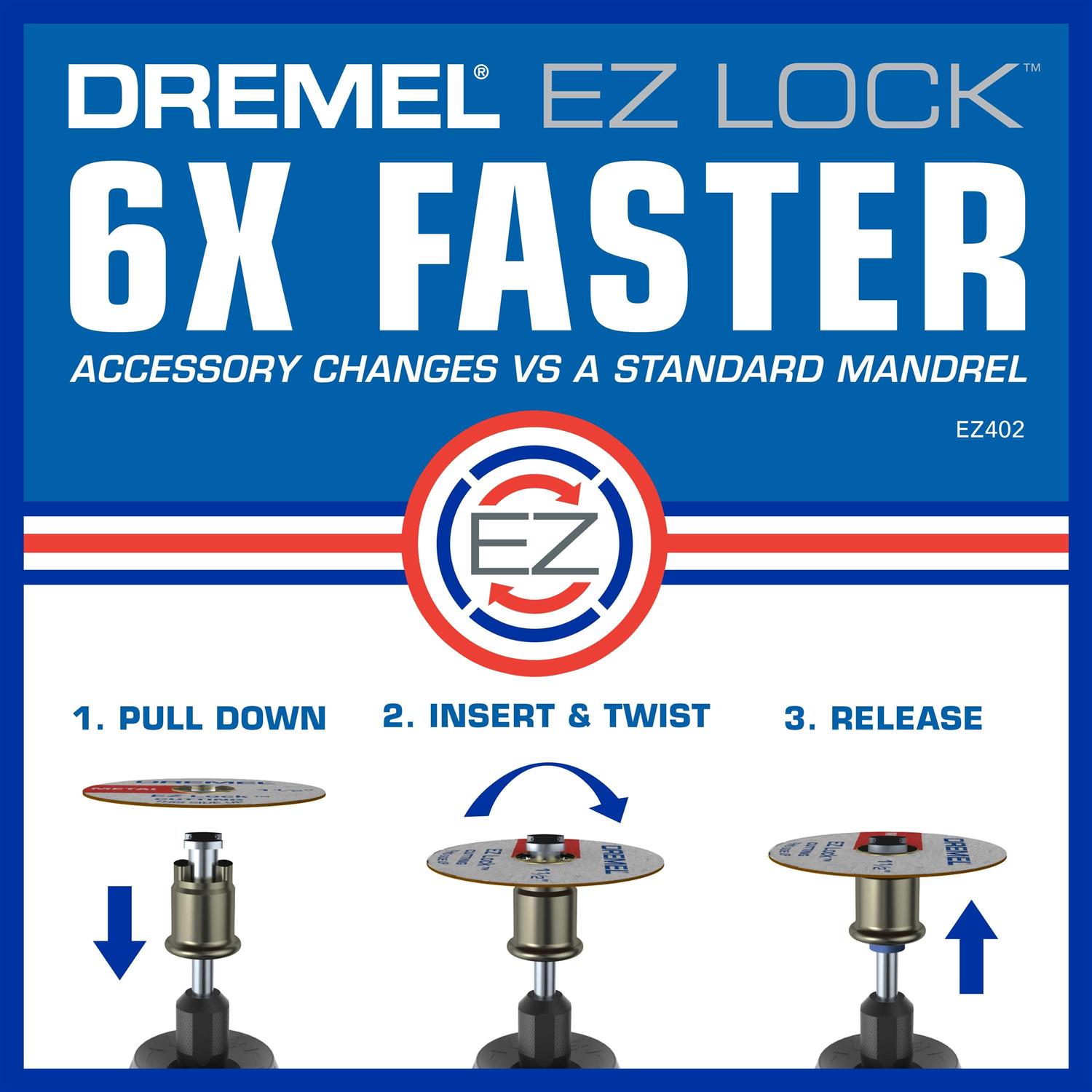 Dremel EZ728-01 EZ Lock Cutting Rotary Accessory Kit - Cheap Fitting