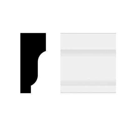 Royal Building Products White Shingle Moulding Vinyl Siding Trim 1.625-in x 96-in Stainless Steel | 02599 - Cheap Fitting