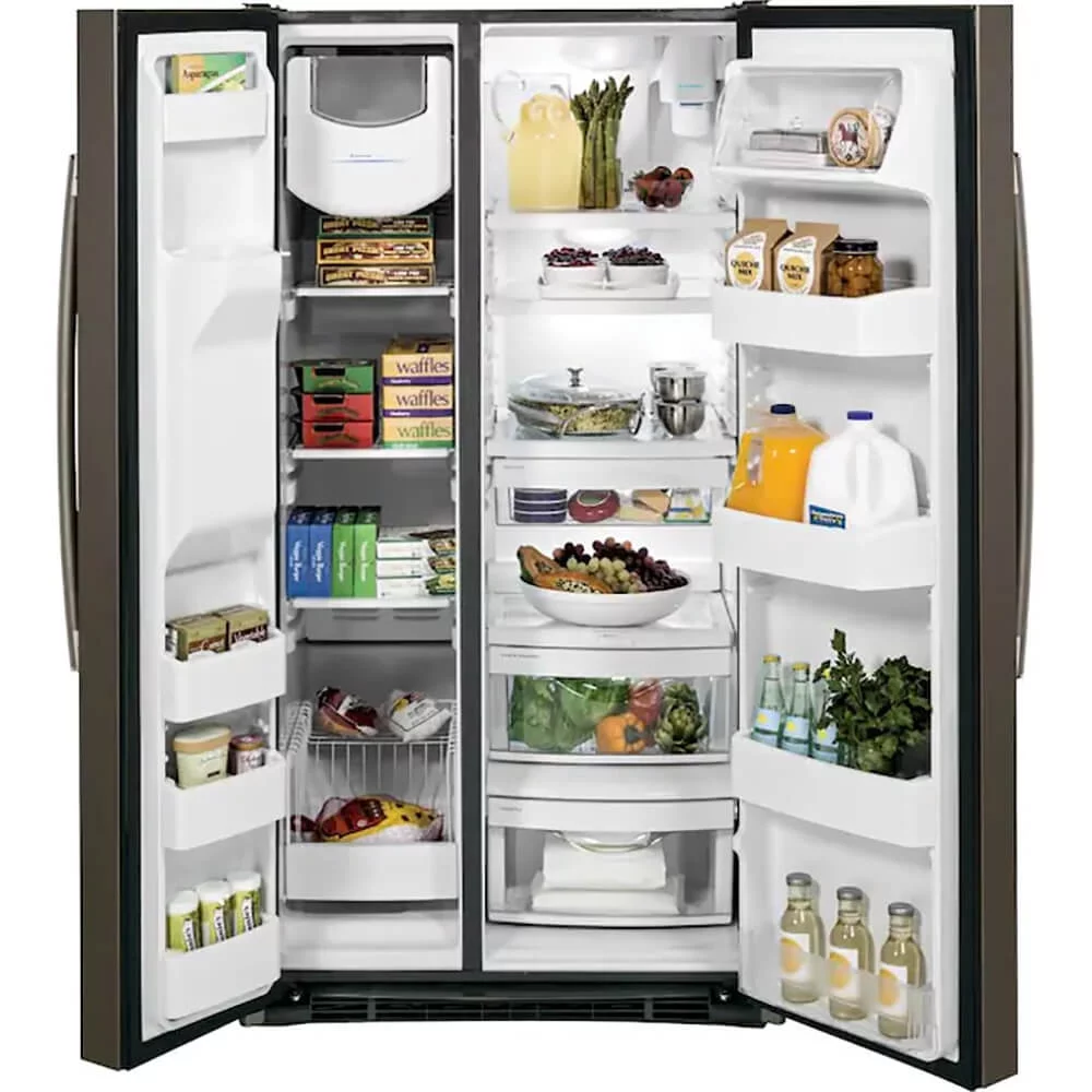 GE GSS25GMPES 25.3 Cu. Ft. Slate Side-By-Side Refrigerator w/ Ice Maker - Cheap Fitting