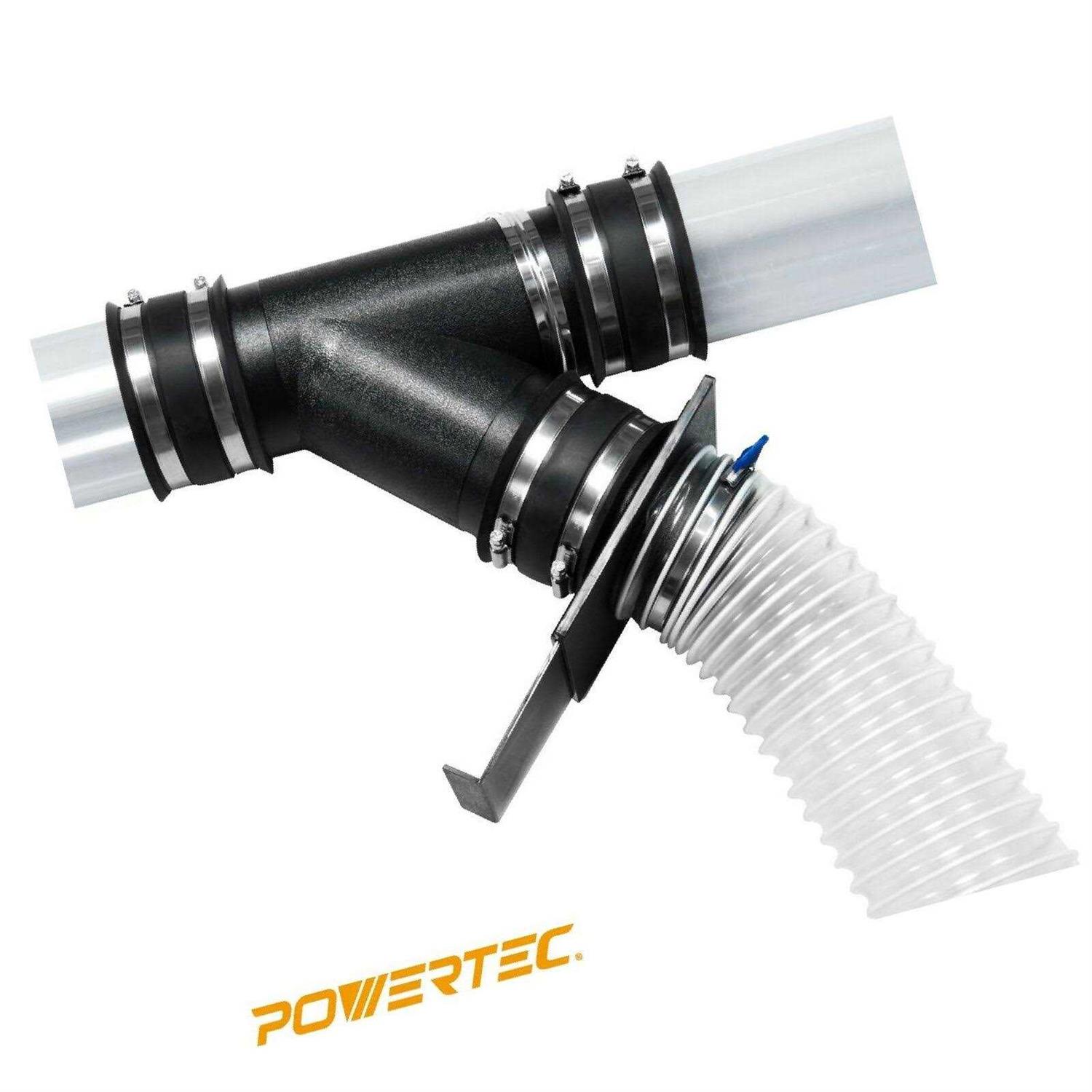 Powertec 70108 4 Inch Blast Gate for Dust Collector/Vacuum Fittings - Cheap Fitting