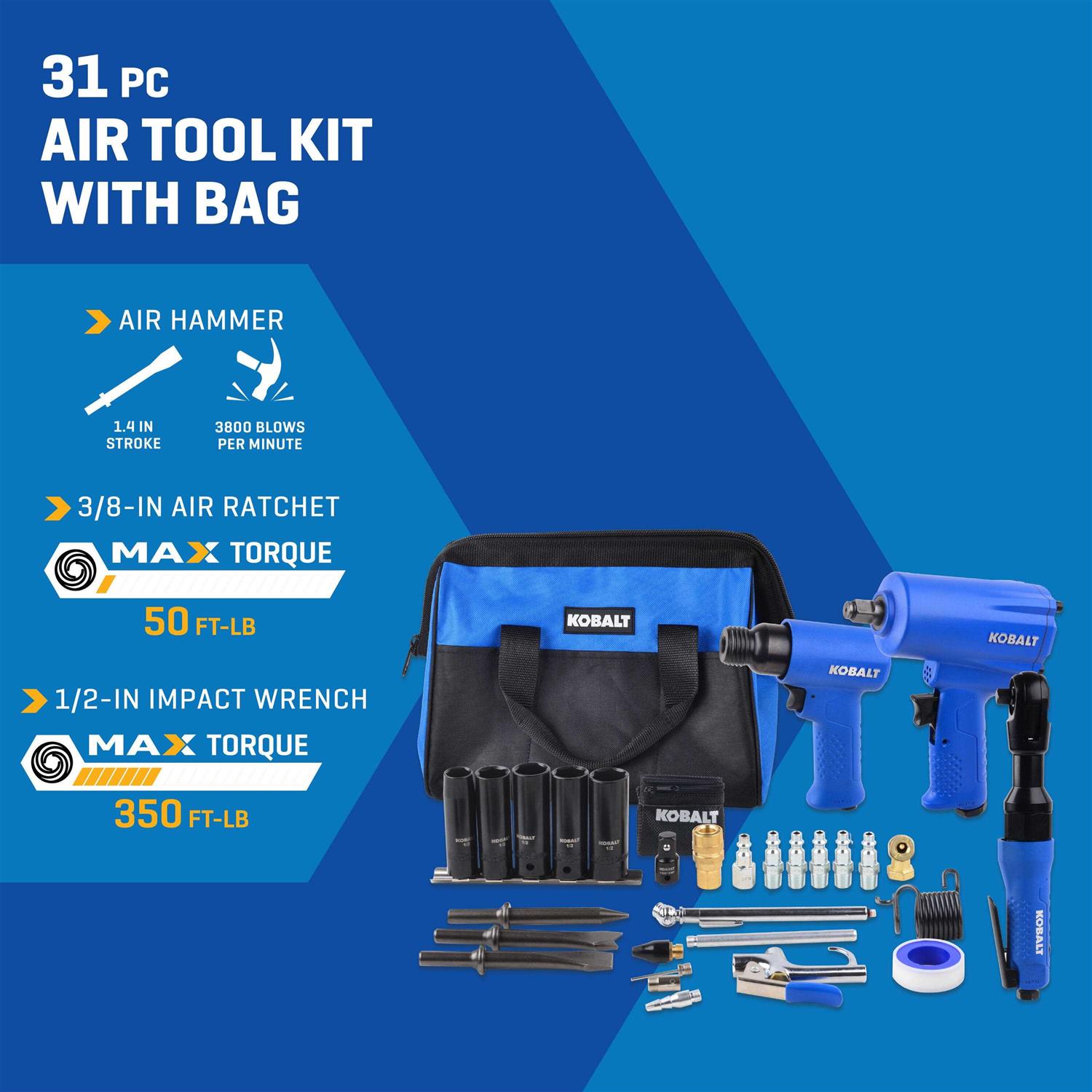 Kobalt Multipurpose Air Tool Kit SGY-AIR292 - Cheap Fitting