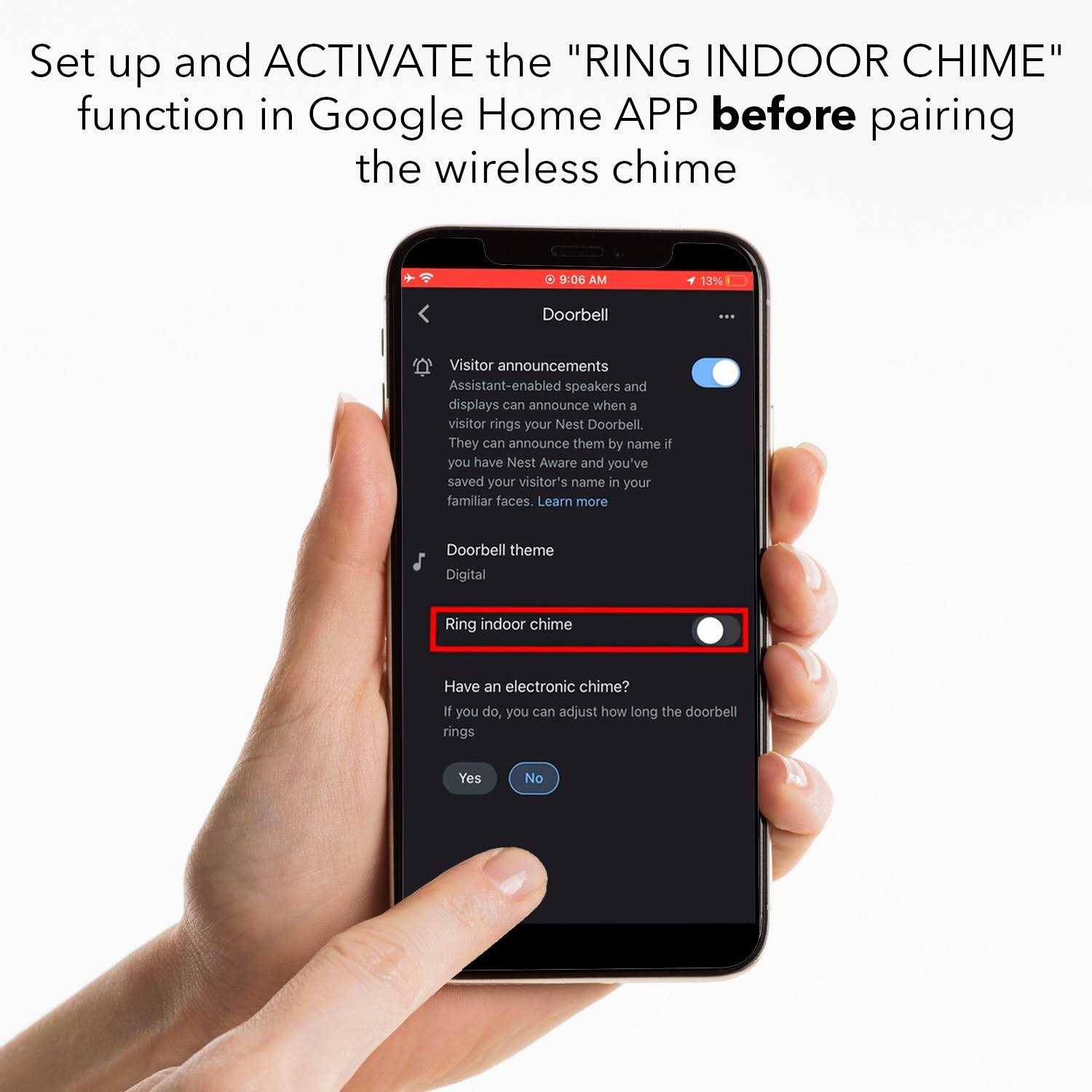 Wasserstein Doorbell Chime for Google Nest Doorbell - Cheap Fitting