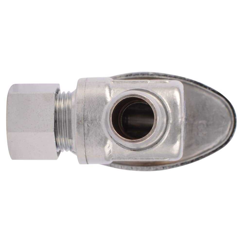 SharkBite 1/2-in Pex Barb x 3/8-in Od Compression Brass Quarter Turn Stop Angle Valve - Cheap Fitting