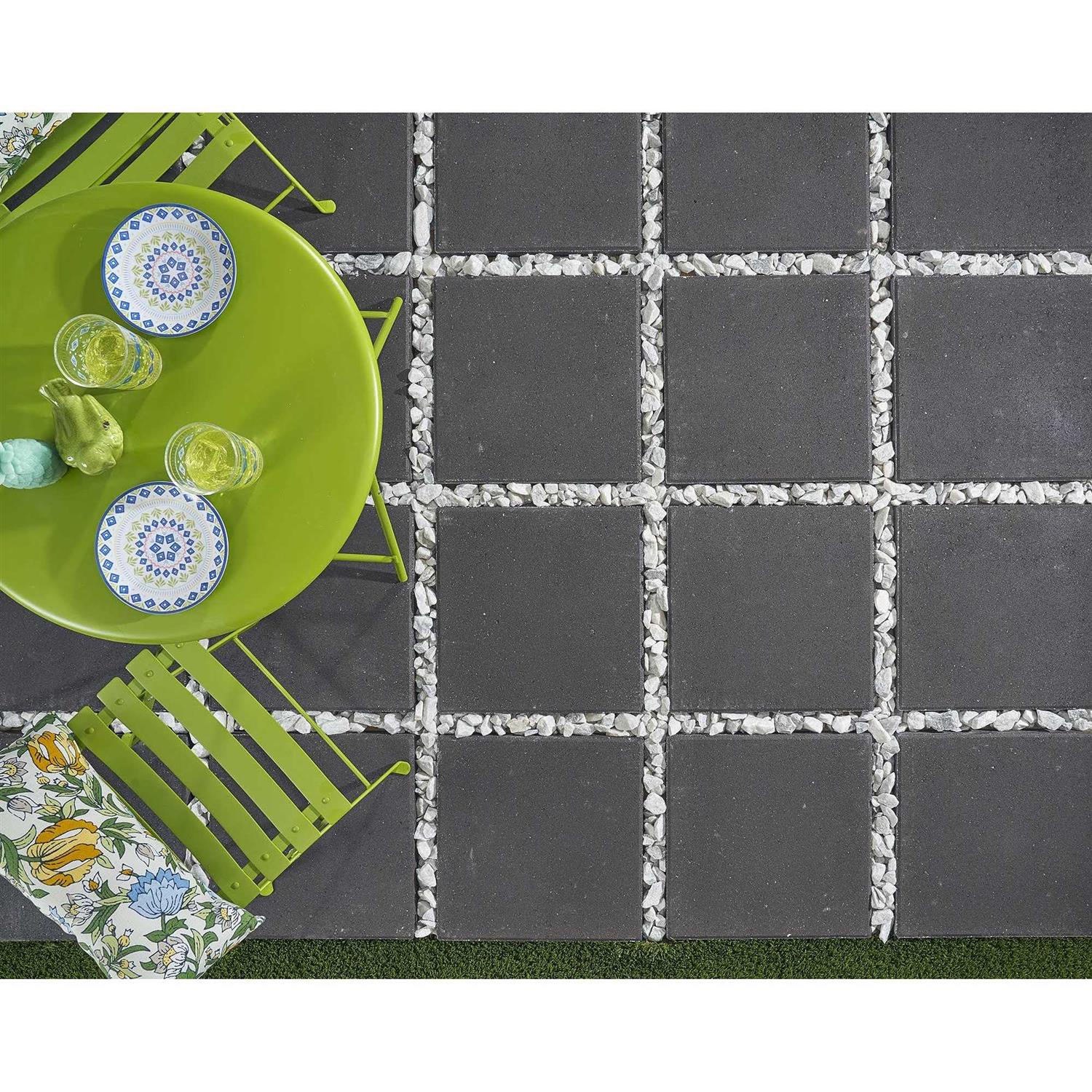 Pavestone 16-in L x 16-in W x 2-in H Square Slate/Smooth Concrete Patio Stone - Cheap Fitting