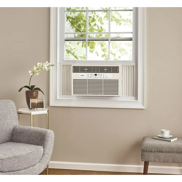 Midea MAW10S1WWT 10,000 BTU Room Window Air Conditioner, Energy Star w/Wifi & Voice Control - Cheap Fitting