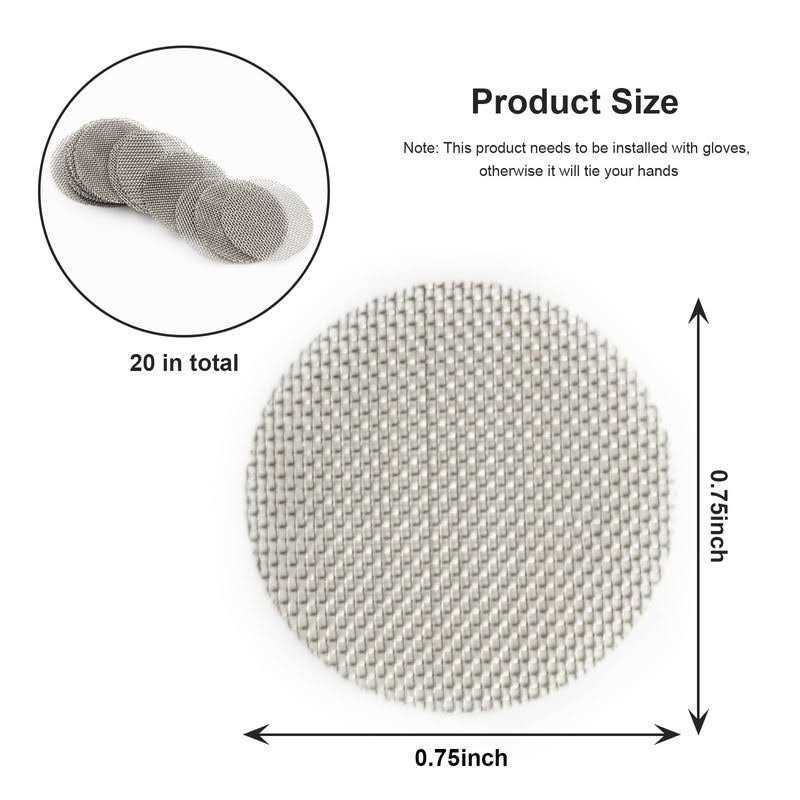 superbobi PLUMBING PACK OF 20 FAUCET AERATOR SCREENS Stainless Steel 13/16 O.D - Cheap Fitting