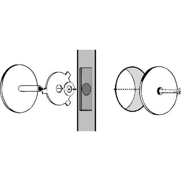 ZORO SELECT Cylinder Hole Cover Plate 1XMU6 - Cheap Fitting