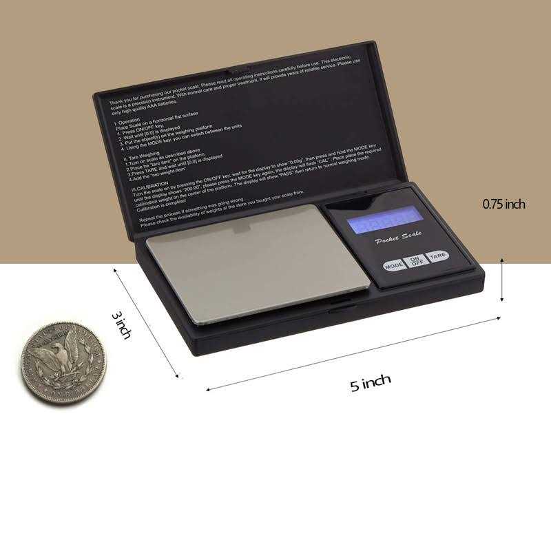 XDFEWFJH Weigh Gram Scale Digital Pocket Scales 500g by 0.01g Grams for Jewelry - Cheap Fitting