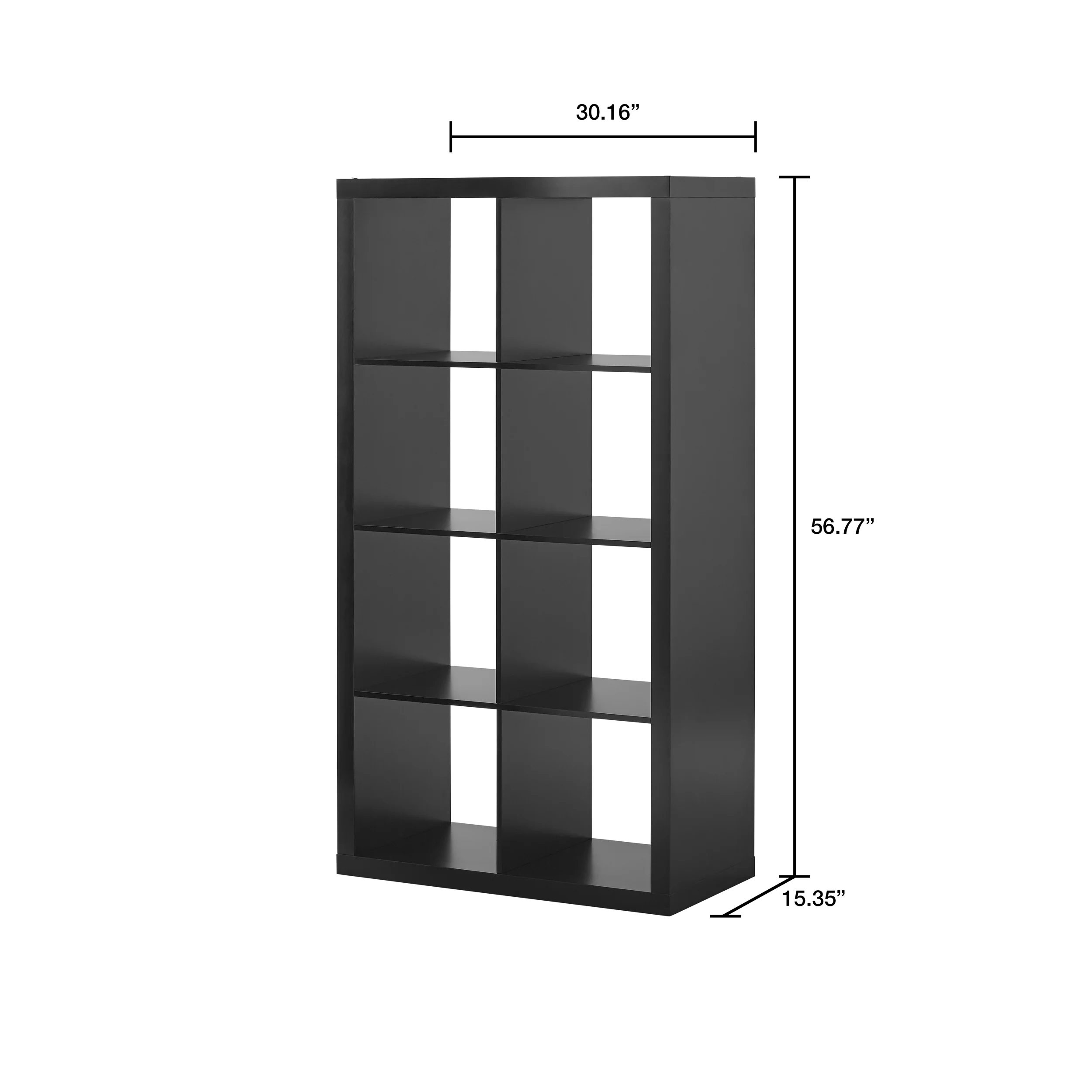 Better Homes & Gardens 8-Cube Storage Organizer, Solid Black - Cheap Fitting