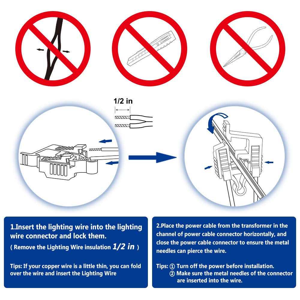 AizzKry Low Voltage Wire Connectors Landscape Lighting Connector 12-18 Gauge UL Listed Cable Splice Connector Waterproof for Landscape Lighting - Cheap Fitting