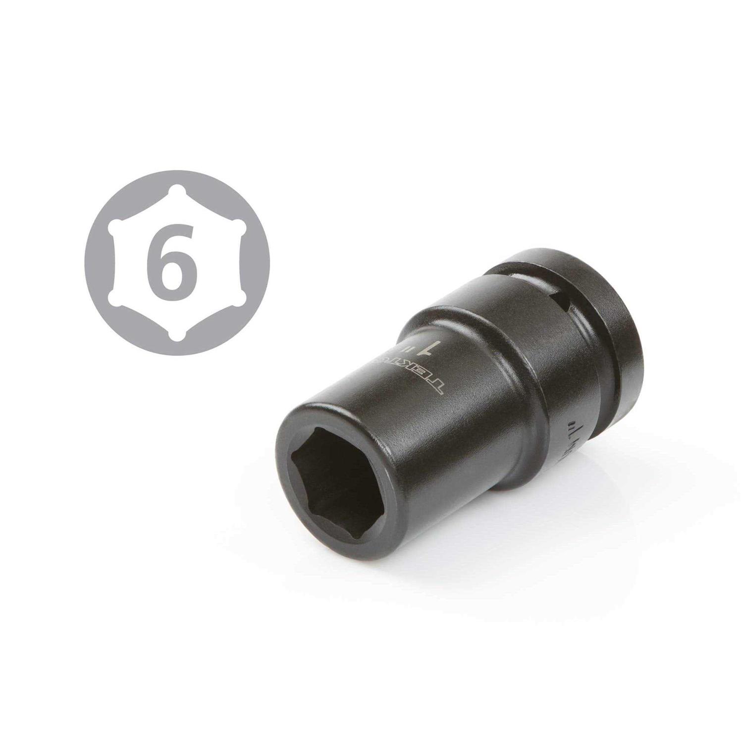 Tekton 1 Inch Drive Deep 6-Point Impact Socket Set 4892 - Cheap Fitting