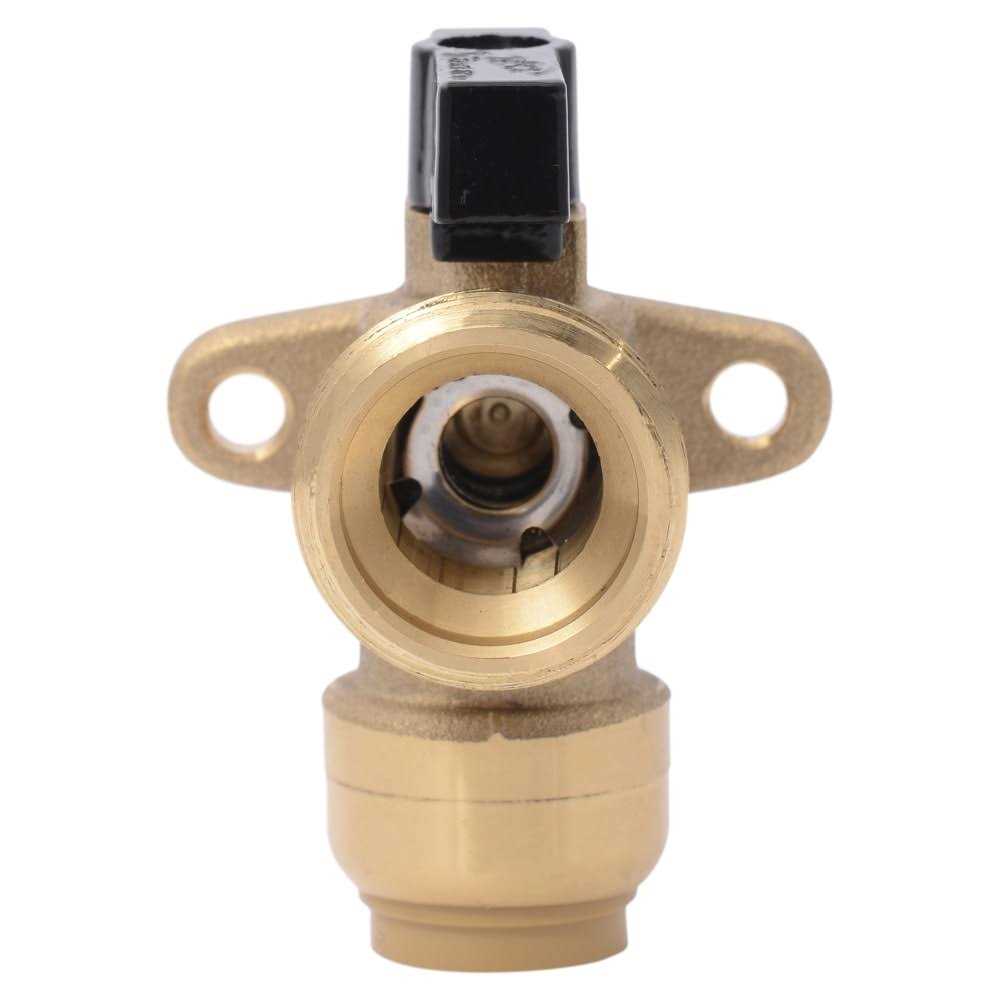SharkBite 1/2-in Push-to-connect x 3/4-in Hose Thread Brass Quarter Turn Washing machine valve - Cheap Fitting