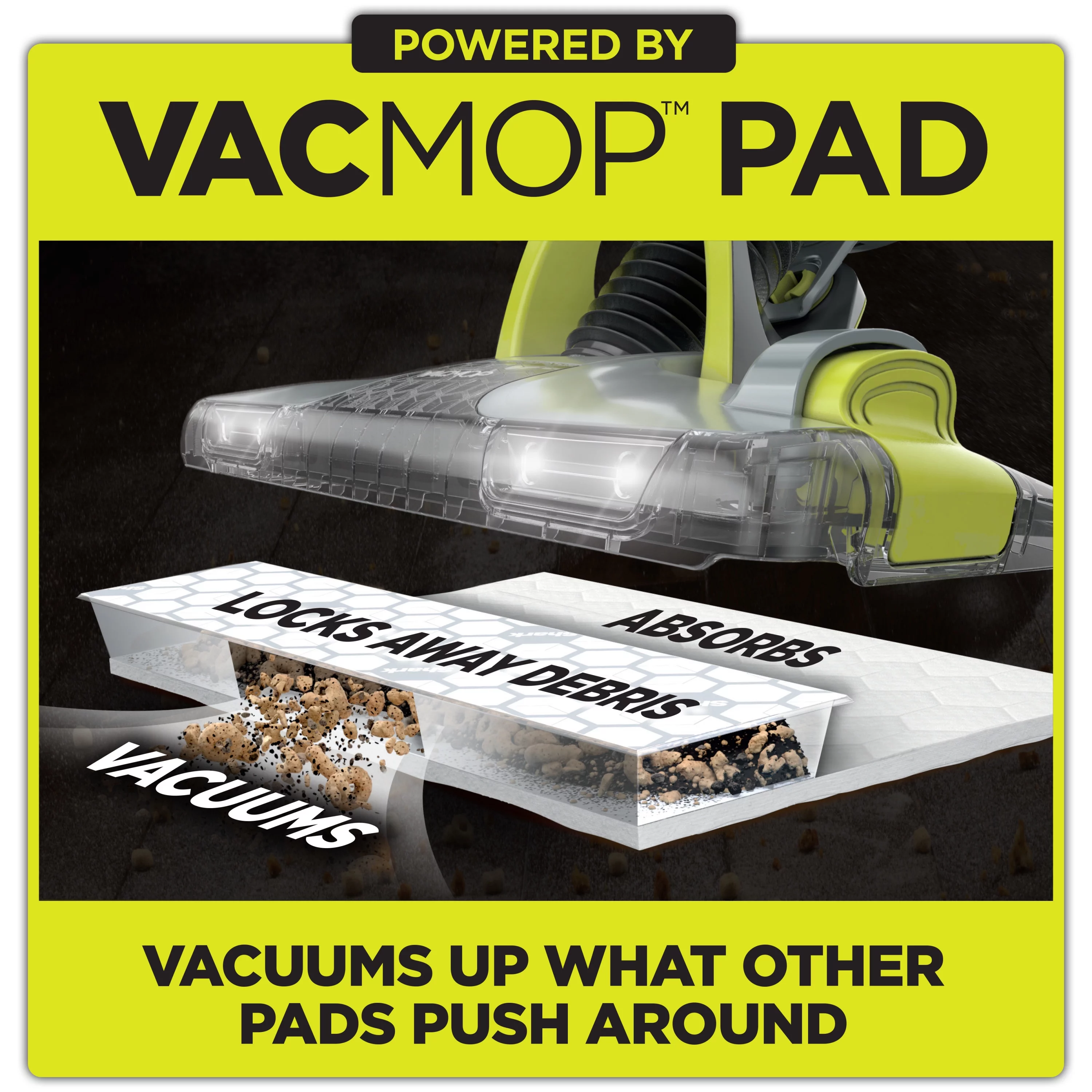 Shark VACMOP Cordless Hard Floor Vacuum Mop with Disposable VACMOP Pad, VM250 - Cheap Fitting
