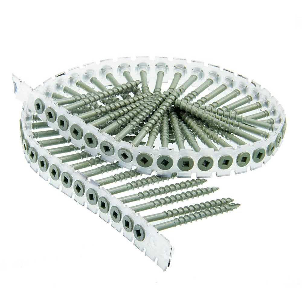 Senco Duraspin Screw Number 8 by 2-1/2-Inch All Purpose Exterior Wood Collated Screw - Cheap Fitting