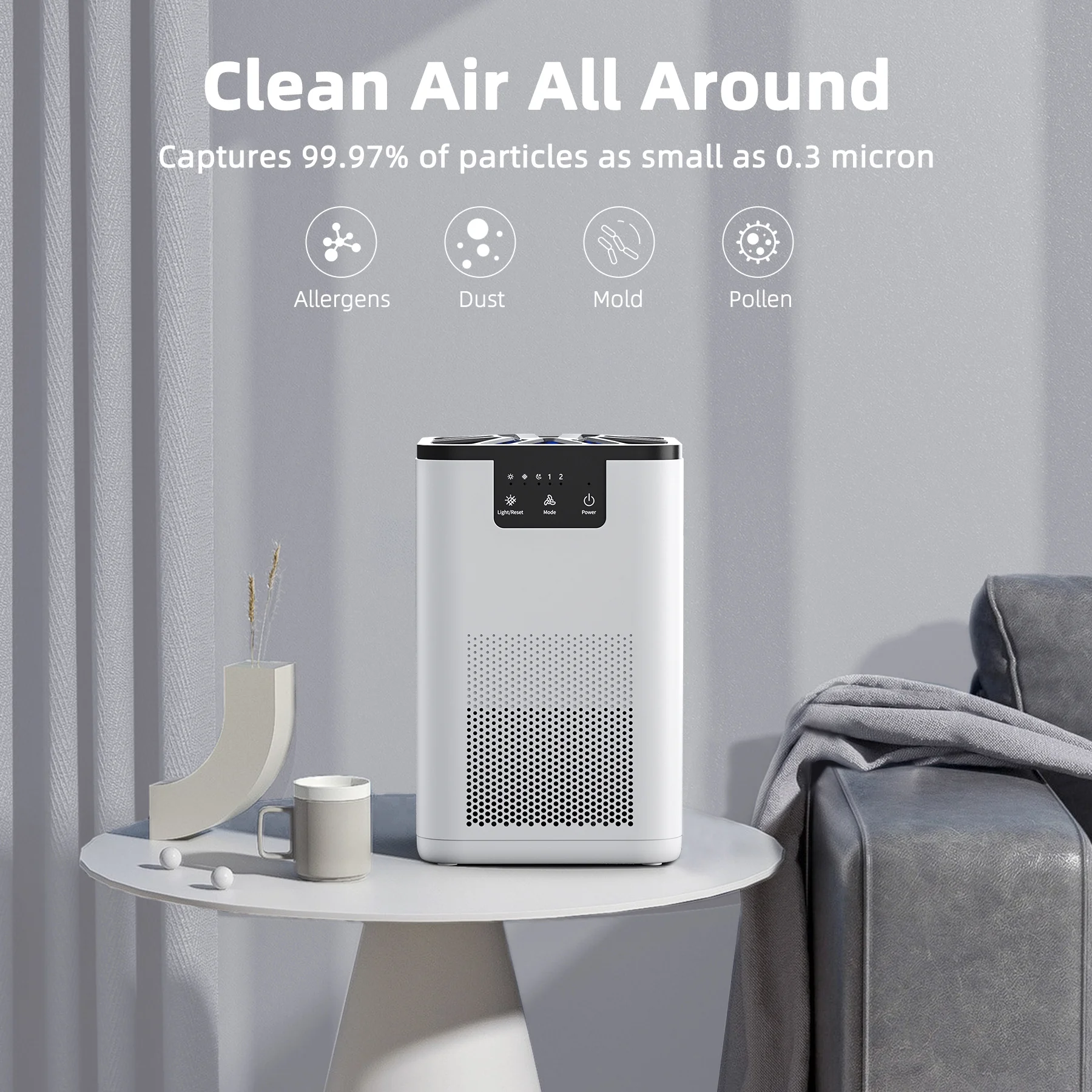 ALROCKET Air Purifier, with H13 True HEPA Filter, Remove 99.9% Smoke Dust Allergies for 300 SQ.ft - Cheap Fitting