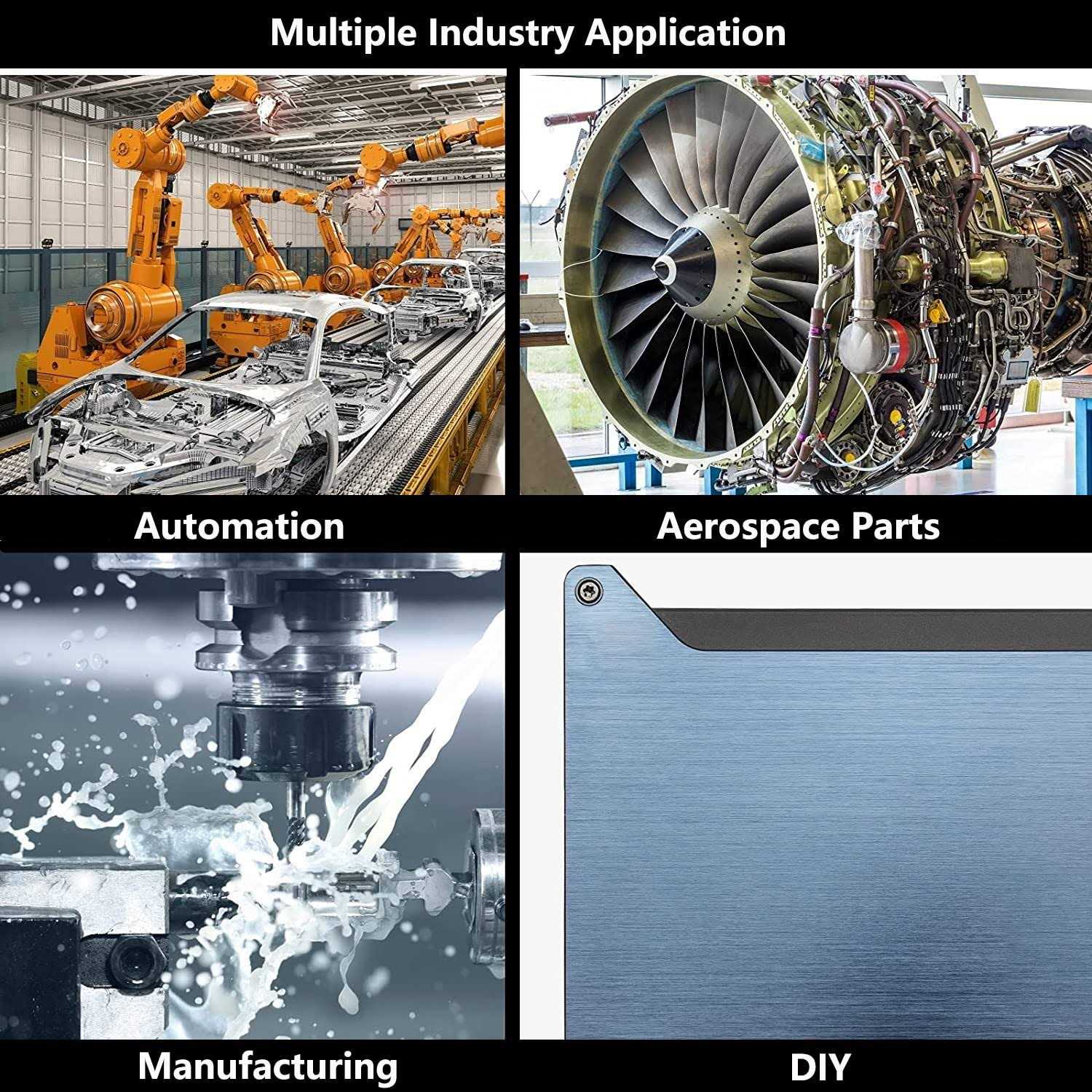 Lswteiz 6061 T651 Aluminum Sheet Metal 6 x 6 x 1/2 Inch Flat Plain Aluminum Plate Covered with Protective Film - Cheap Fitting