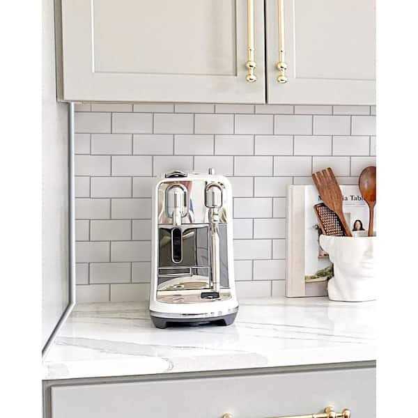 Art3d Self-Adhesive Liner for Corner Decor 120 in. x 0.5 in. Glossy PVC Peel and Stick Tile Trim for Backsplash Edge - Cheap Fitting