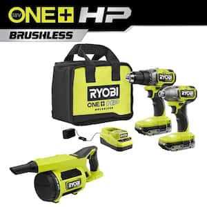 RYOBI ONE+ HP 18V Brushless Cordless 1/2 in. Drill/Driver and Impact Driver Kit w/ 2.0 Ah Batteries - Cheap Fitting