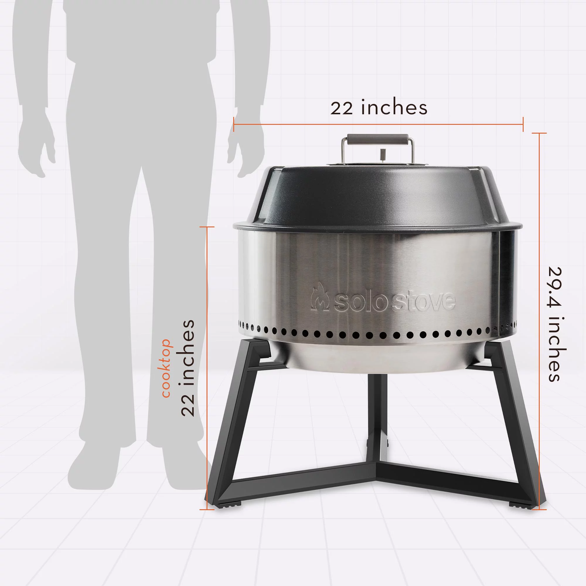 Solo Stove portable charcoal grill,cl. Stand, Shelter, Carry Case, Tools, Grill Pack, Starters - Cheap Fitting