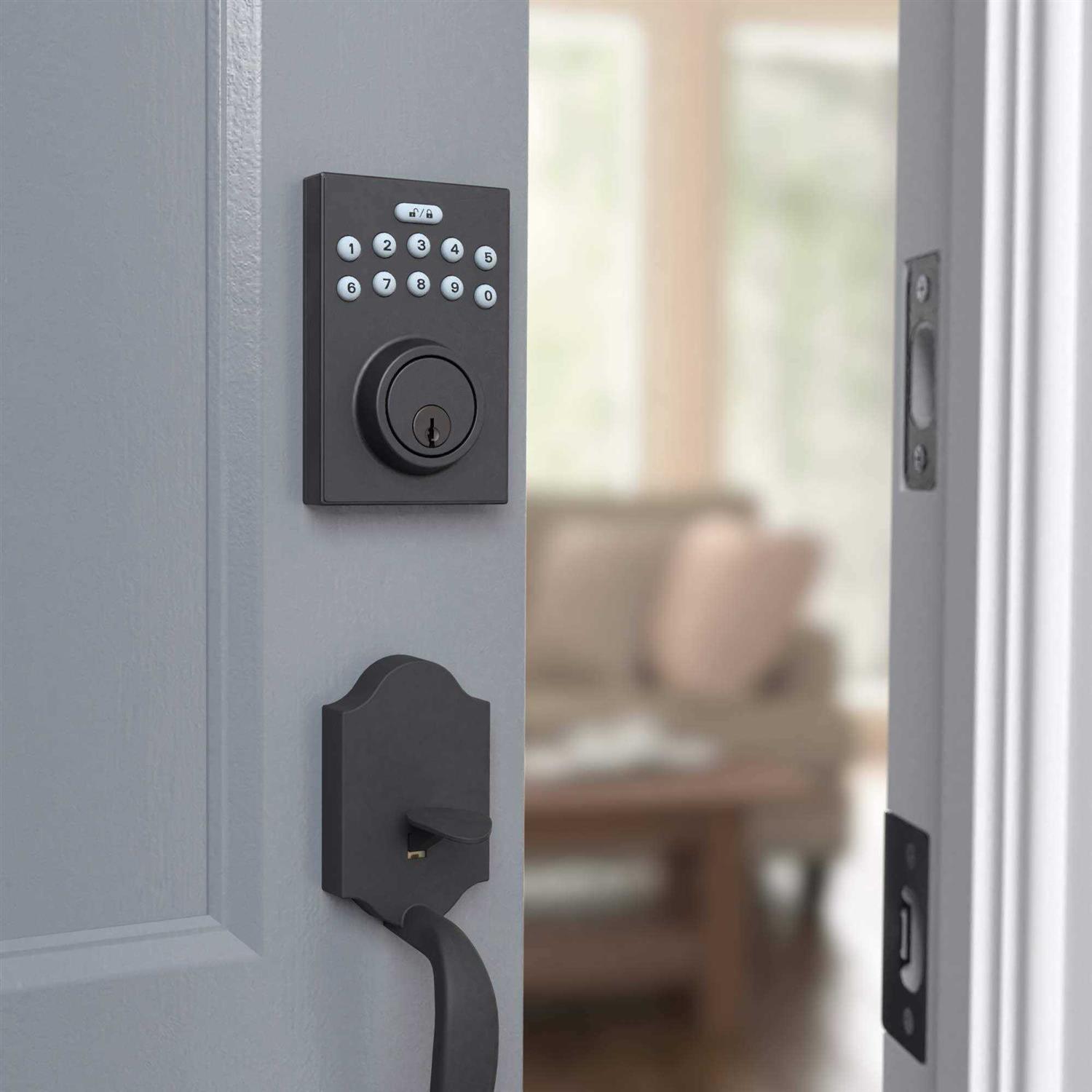 Amazon Basics Electronic Keypad Deadbolt Door Lock with Touch-control Keyless Entry - Cheap Fitting
