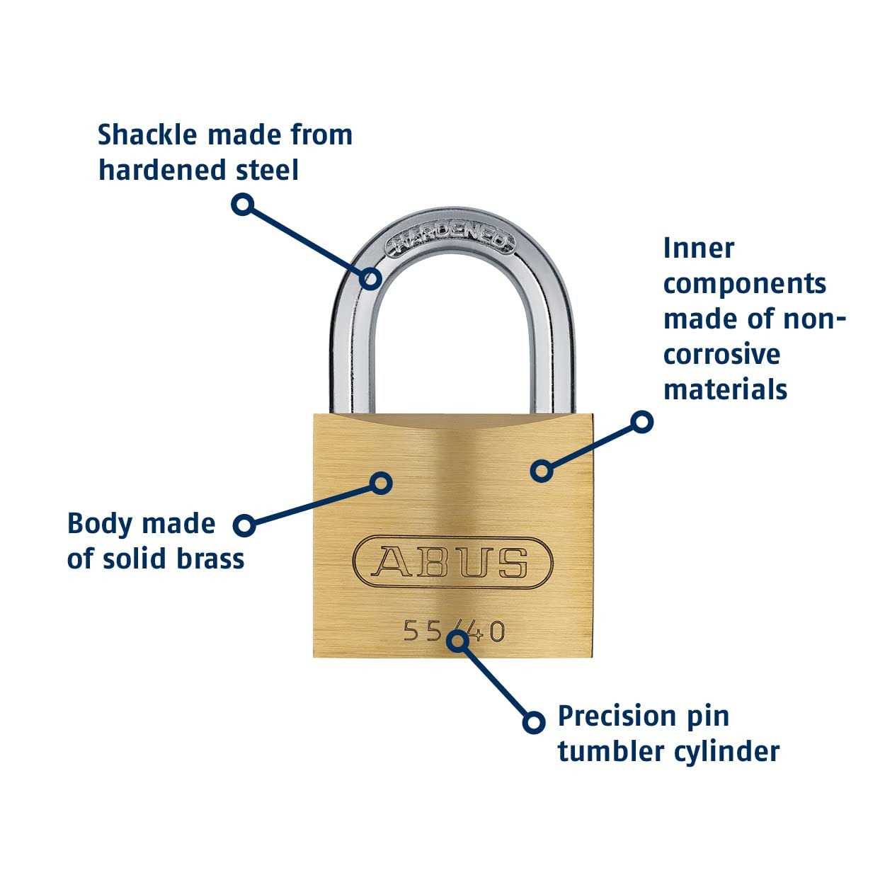 Abus Brass Padlock - Cheap Fitting