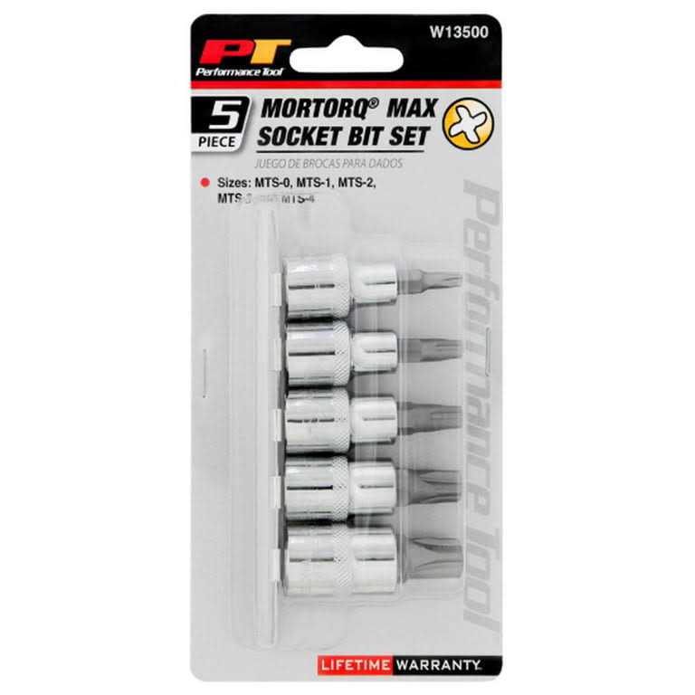 Performance Tool W13500 Mortorq Bit Socket Set - Cheap Fitting