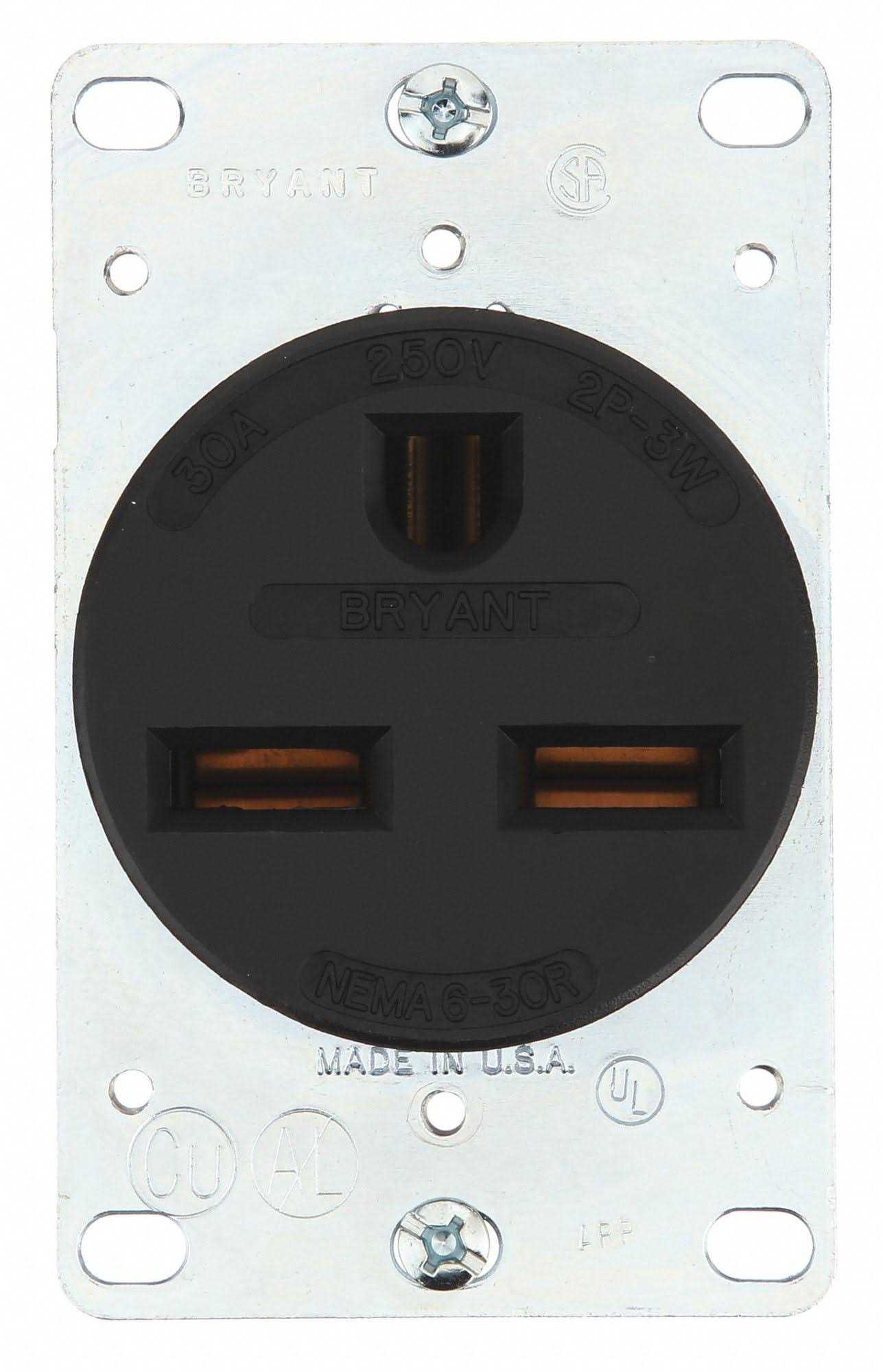 Bryant 9630FR – Receptacle, 30A 250V, 6-30R - Cheap Fitting