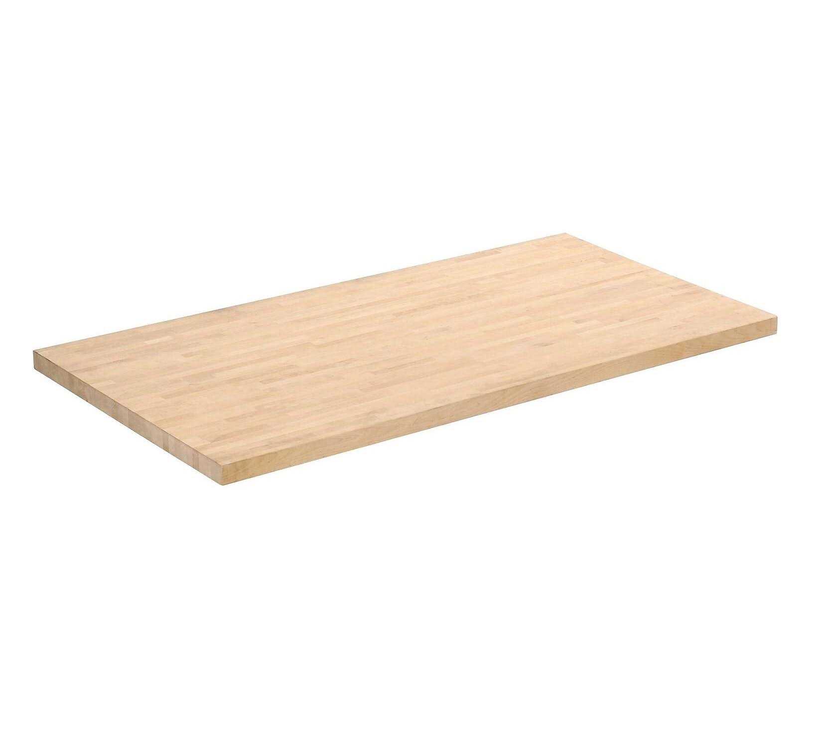 48W x 30D x 1-3/4 Thick Maple Butcher Block Square Edge Workbench Top - Cheap Fitting