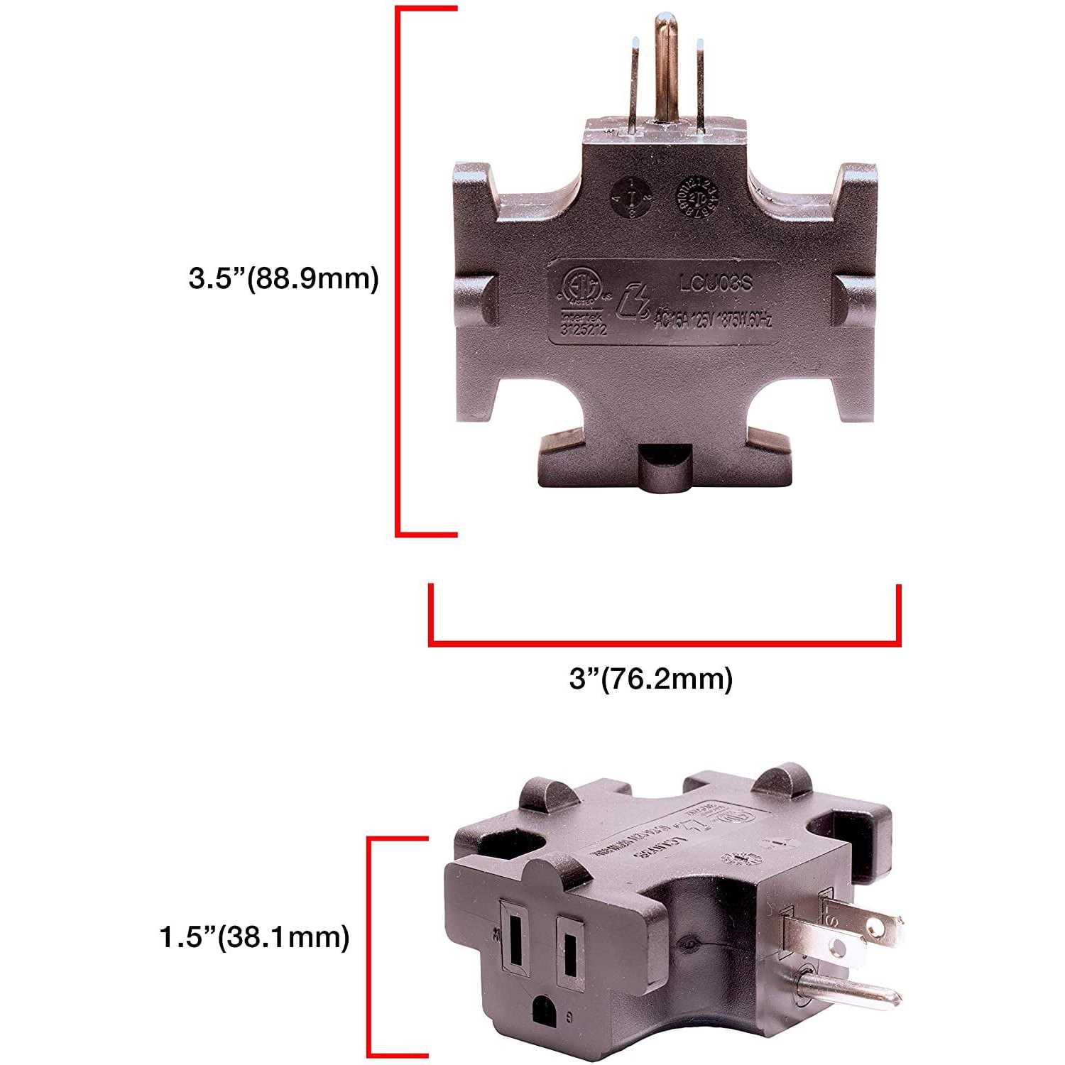 American DJ EC3FER Edison Tri-Tap Power Adapter - Cheap Fitting
