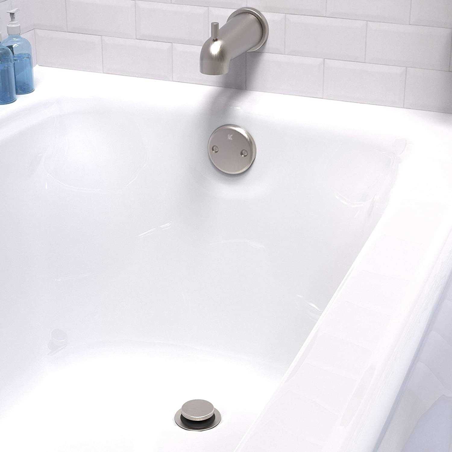 Keeney 1.5-in Brushed Nickel Foot Lock Drain with Polypropylene Pipe - Cheap Fitting