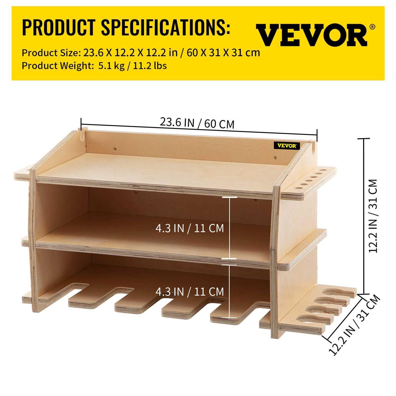 VEVOR Power Tool Organizer Wall Mounted Drill Holder 5 Drill Hanging Slots Drill Charging Station ZTSNCDTYMSC25FJJQV0 - Cheap Fitting