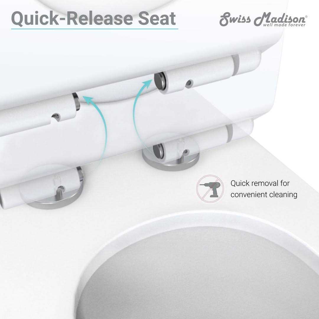 Swiss Madison Plaisir Wall-Hung Elongated Toilet Bowl - Cheap Fitting