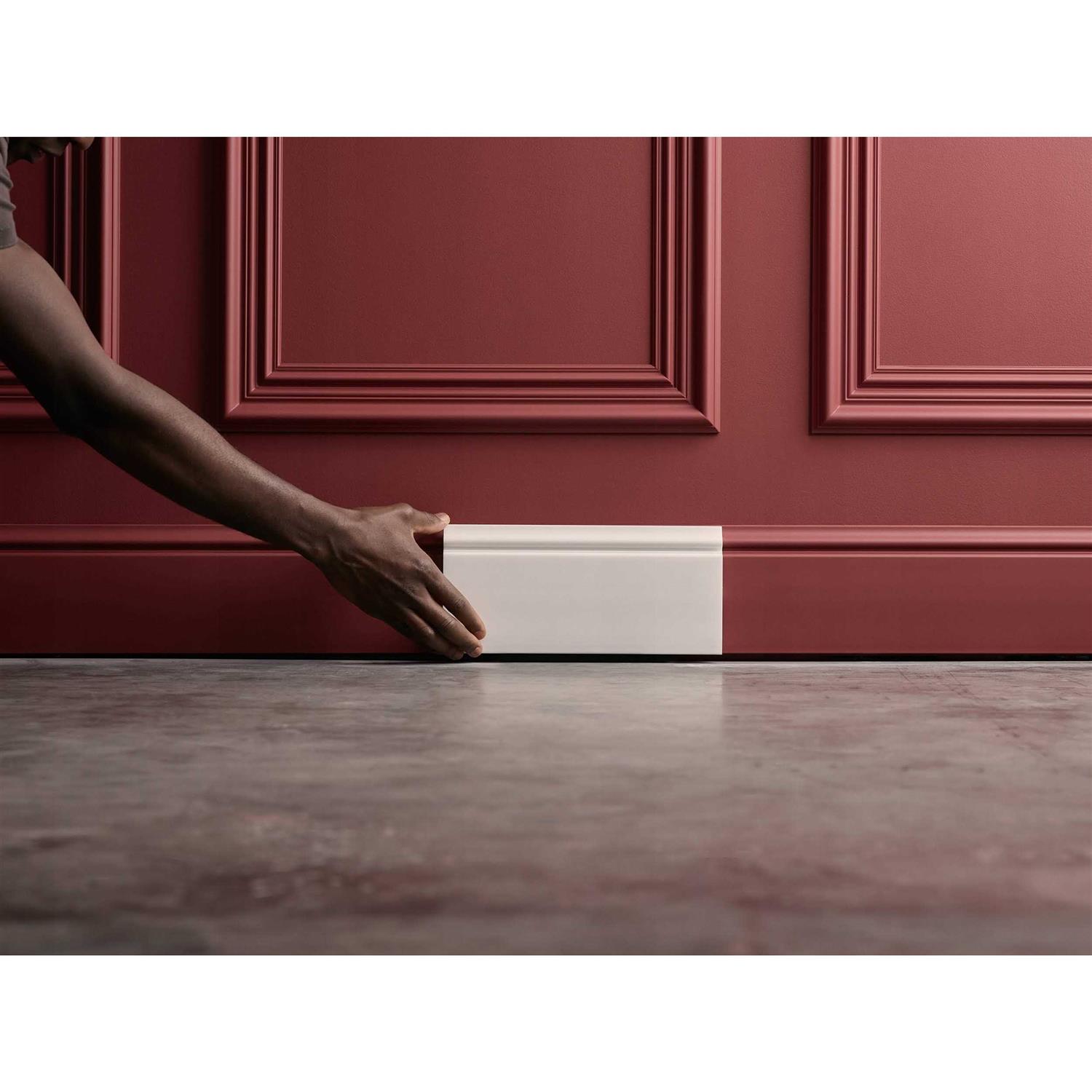 6-1/4 in x 2-3/8 in x 78-3/4 in Primed White Plain Polyurethane Crown Moulding Orac Decor - Cheap Fitting