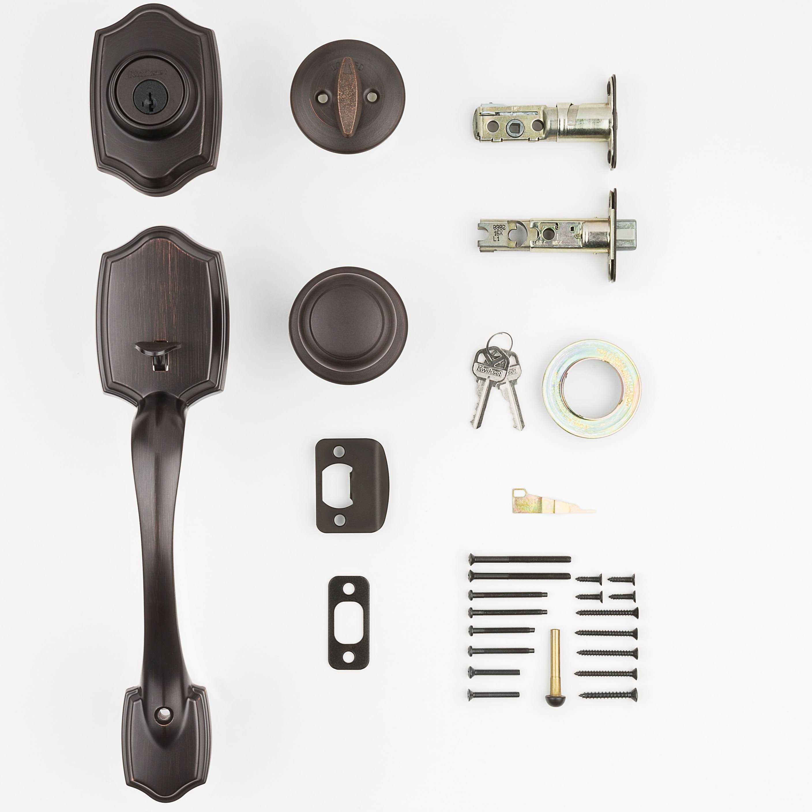 crameau 96870-100 Belleview Single Cylinder Handleset with Cove Knob - Cheap Fitting