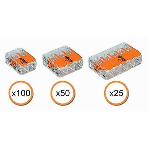 Wago 221 Lever-nuts 175pc Wire Connector Assortment Pack - Cheap Fitting