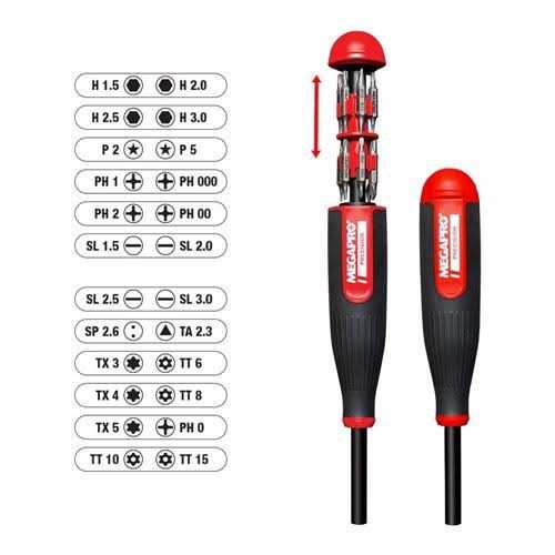 Megapro 251PRECISION 24 in 1 Precision Multi-Bit Screwdriver - Cheap Fitting
