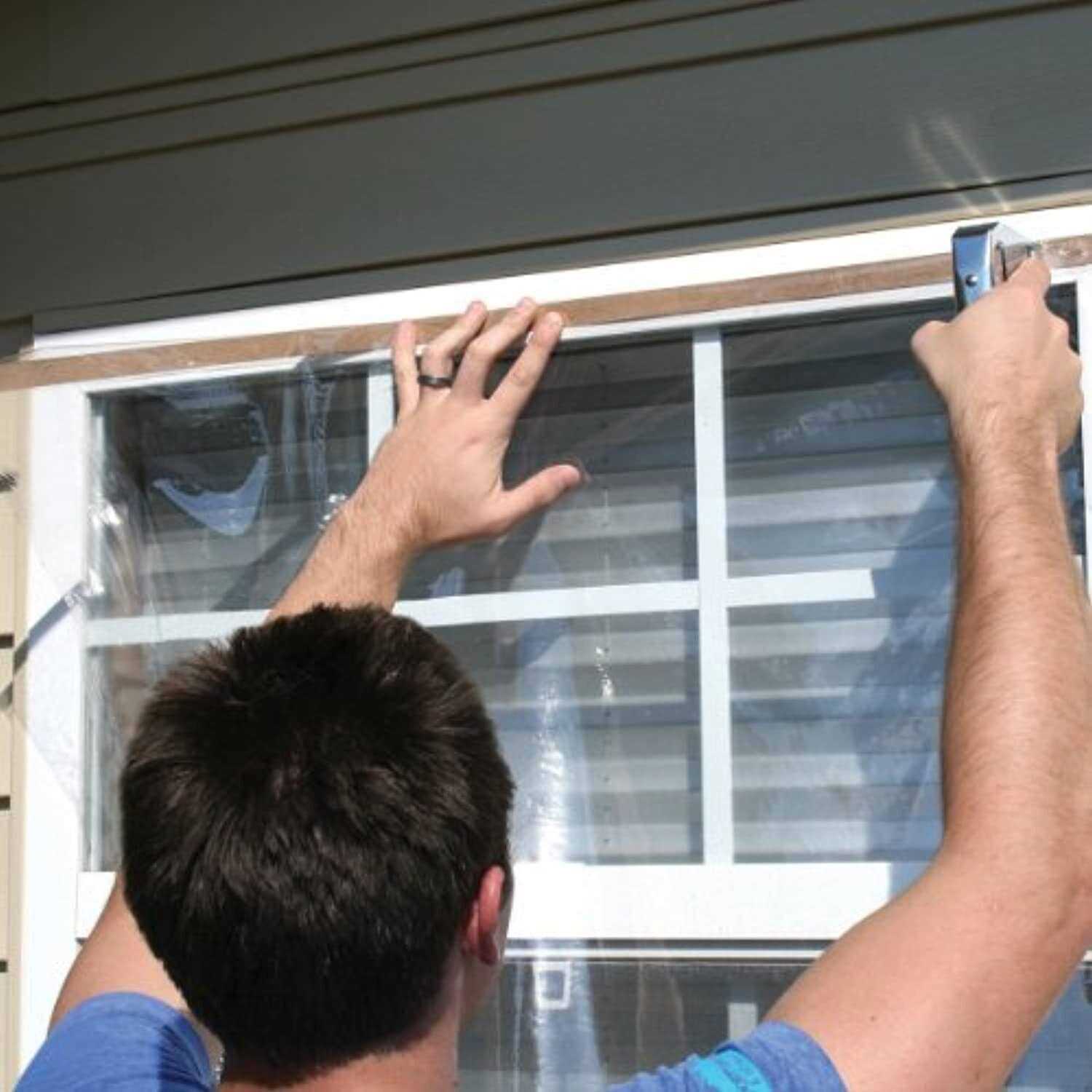 M-D Building 04762 Clear Vinyl Sheeting - Cheap Fitting