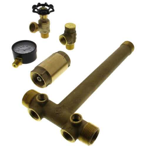 Boshart TFP-2TK252M4CVNL 1 x 10 MPT Solid Brass Tank Tee Package - Cheap Fitting