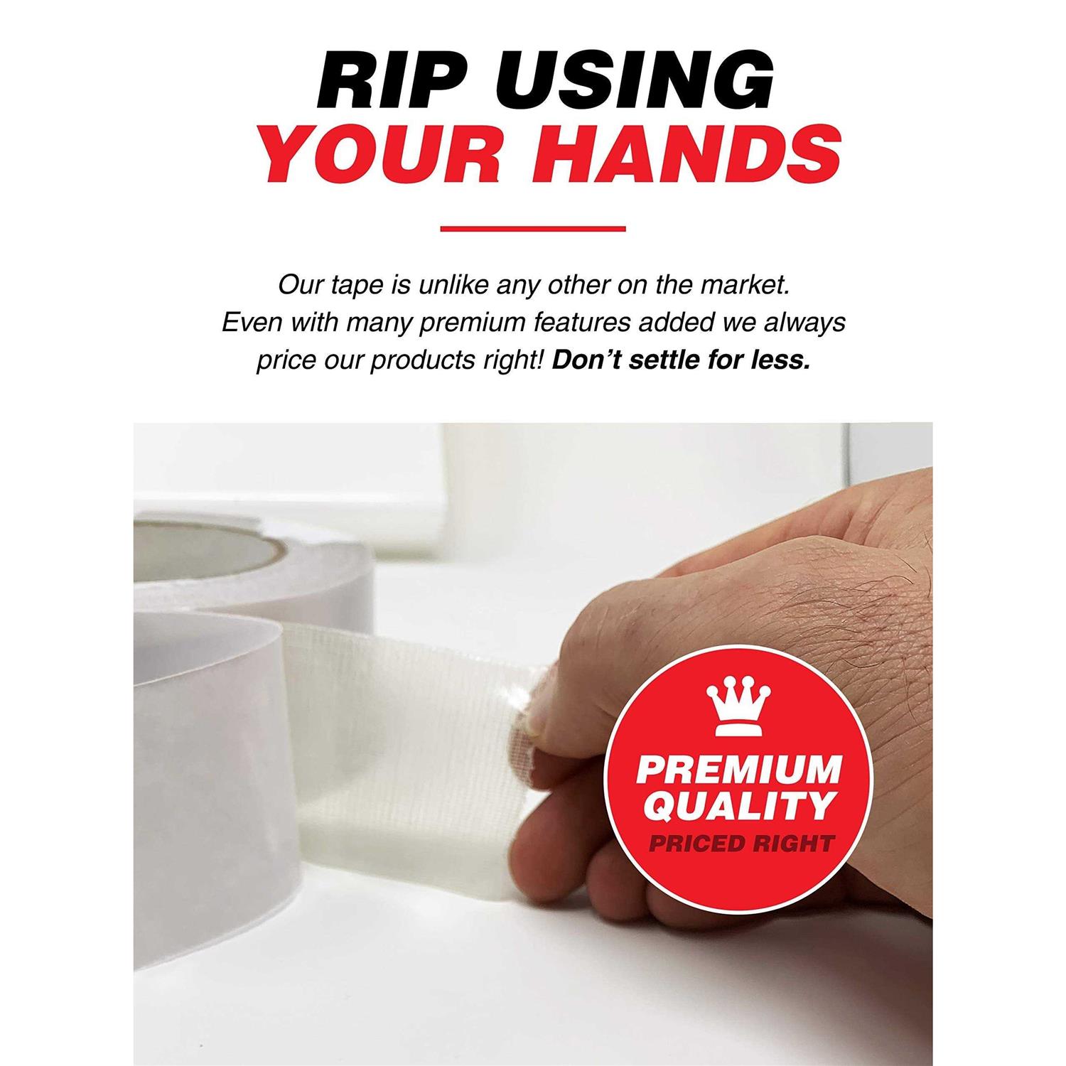 iPrimio NeverCurl Double Sided Extra Thick Rug Tape Carpet with Mesh Fabric - Cheap Fitting