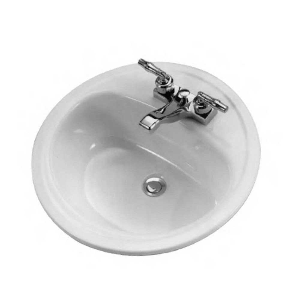 Bootz Laurel Round Lavatory Sink White - Cheap Fitting
