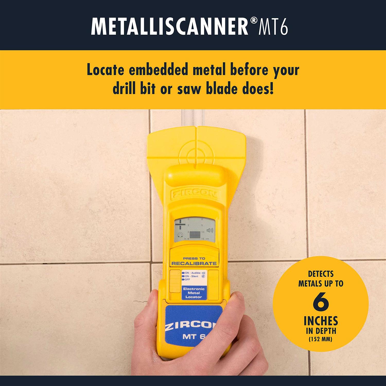 Zircon MetalliScanner MT6 Professional Metal Detector 58594 - Cheap Fitting