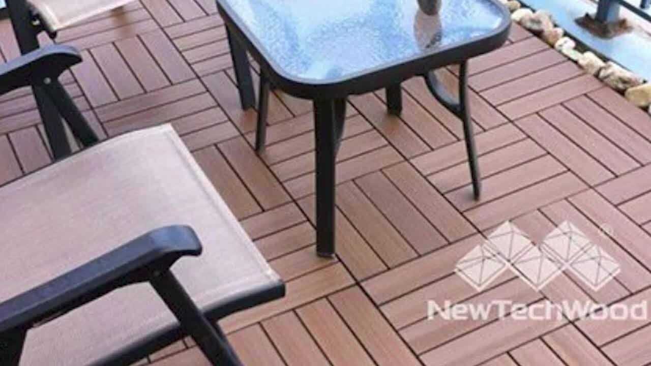 NewTechWood Ultrashield Naturale 1 ft. x 1 ft. Composite Quick Deck Outdoor Deck Tile - Cheap Fitting